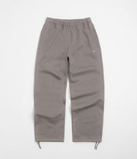 Nike Solo Swoosh Open Hem Sweatpants in Cave Stone and Cave Stone / White