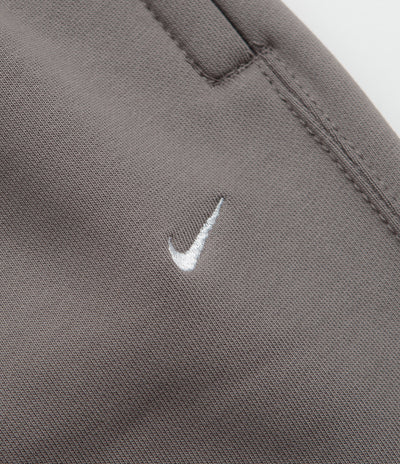 Nike Solo Swoosh Open Hem Sweatpants - Cave Stone / Cave Stone / White