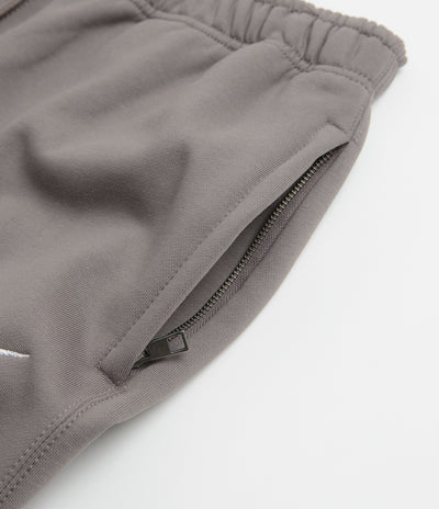 Nike Solo Swoosh Open Hem Sweatpants - Cave Stone / Cave Stone / White