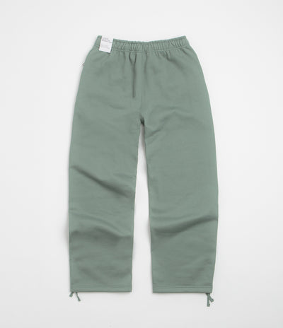 Nike Solo Swoosh Open Hem Sweatpants - Clay Green / Clay Green / White