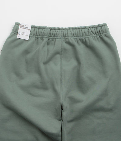 Nike Solo Swoosh Open Hem Sweatpants - Clay Green / Clay Green / White
