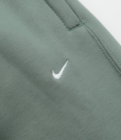 Nike Solo Swoosh Open Hem Sweatpants - Clay Green / Clay Green / White