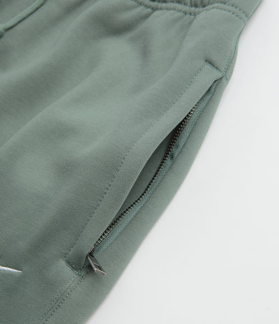 Nike Solo Swoosh Open Hem Sweatpants - Clay Green / Clay Green / White