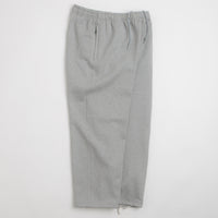 Nike Solo Swoosh Open Hem Sweatpants in Dark Grey Heather and Light Smoke Grey / White thumbnail