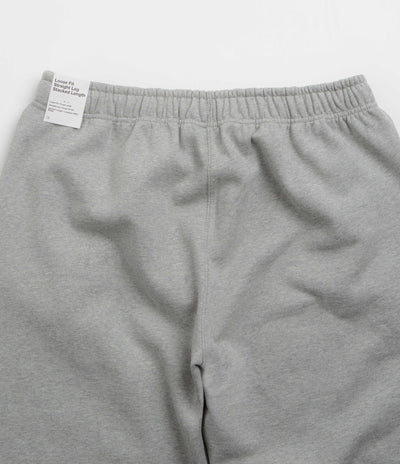 Nike Solo Swoosh Open Hem Sweatpants in Dark Grey Heather and Light Smoke Grey / White