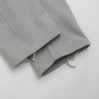 Nike Solo Swoosh Open Hem Sweatpants in Dark Grey Heather and Light Smoke Grey / White thumbnail