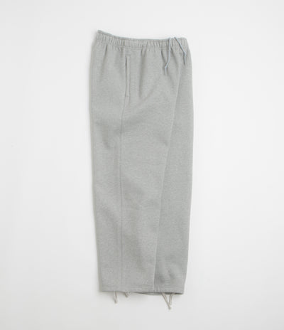 Nike Solo Swoosh Open Hem Sweatpants - Dark Grey Heather / Light Smoke Grey / White