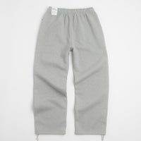 Nike Solo Swoosh Open Hem Sweatpants - Dark Grey Heather / Light Smoke Grey / White thumbnail
