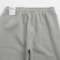 Nike Solo Swoosh Open Hem Sweatpants - Dark Grey Heather / Light Smoke Grey / White thumbnail