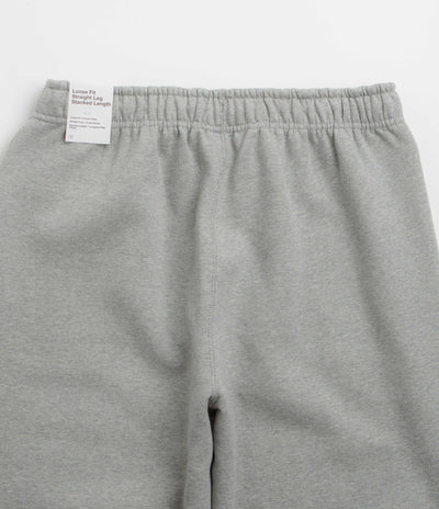 Nike Solo Swoosh Open Hem Sweatpants - Dark Grey Heather / Light Smoke Grey / White