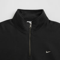 Nike Solo Swoosh Quarter Zip Sweatshirt - Black / White thumbnail