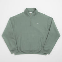 Nike Solo Swoosh Quarter Zip Sweatshirt - Clay Green / White thumbnail