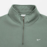 Nike Solo Swoosh Quarter Zip Sweatshirt - Clay Green / White thumbnail