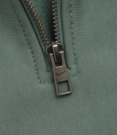 Nike Solo Swoosh Quarter Zip Sweatshirt - Clay Green / White