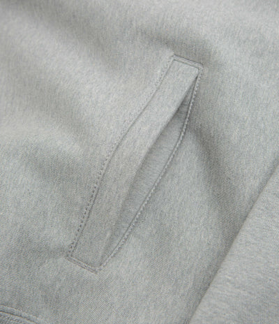 Nike Solo Swoosh Quarter Zip Sweatshirt - Dark Grey Heather / White
