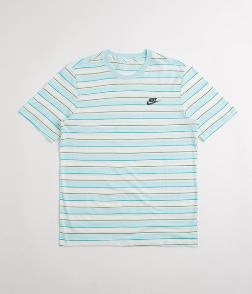 Nike Stripe Club T-Shirt - Glacier Blue / Black