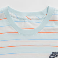 Nike Stripe Club T-Shirt in Glacier Blue and Thunder Blue thumbnail