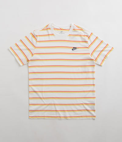 Nike Stripe T-Shirt in White and Multi