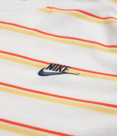 Nike Stripe T-Shirt in White and Multi