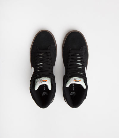 Nike SB Blazer Mid Shoes - Black / White - Black - Sail