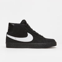 Nike SB Blazer Mid Shoes - Black / White - Black - Black thumbnail