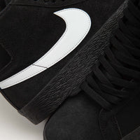 Nike SB Blazer Mid Shoes - Black / White - Black - Black thumbnail