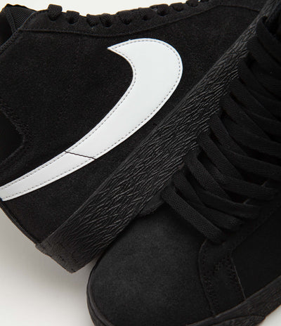 Nike SB Blazer Mid Shoes - Black / White - Black - Black