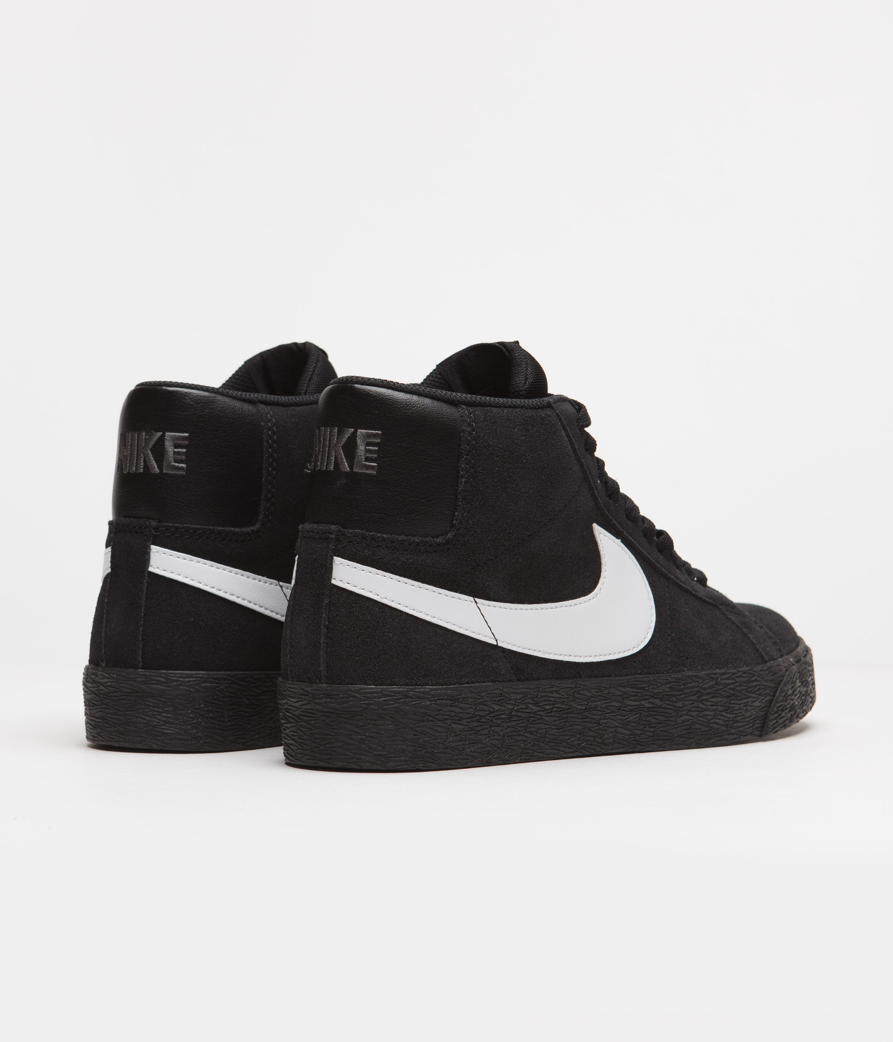 Nike SB Blazer Mid Shoes - Black / White - Black - Black | Flatspot