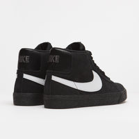 Nike SB Blazer Mid Shoes - Black / White - Black - Black thumbnail
