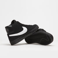 Nike SB Blazer Mid Shoes - Black / White - Black - Black thumbnail