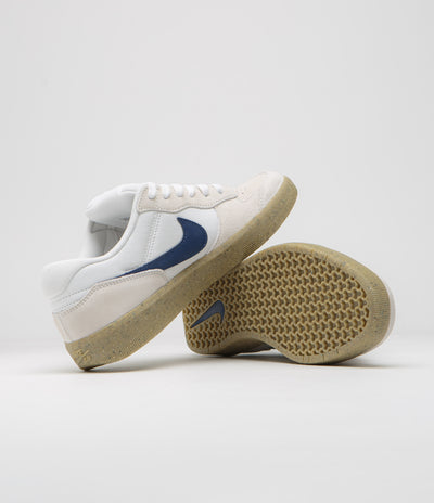 Nike SB Force 58 Shoes - White / Navy - White - Gum Light Brown