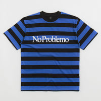 No Problemo Striped T-Shirt in Black Multi thumbnail