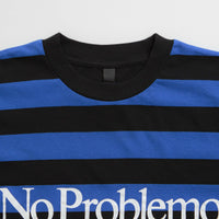 No Problemo Striped T-Shirt in Black Multi thumbnail