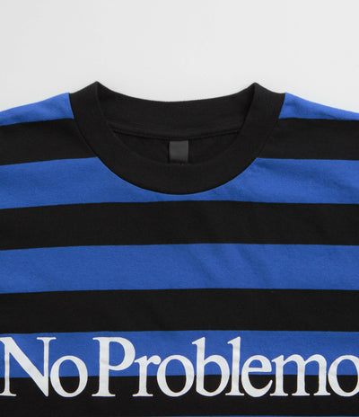 No Problemo Striped T-Shirt in Black Multi