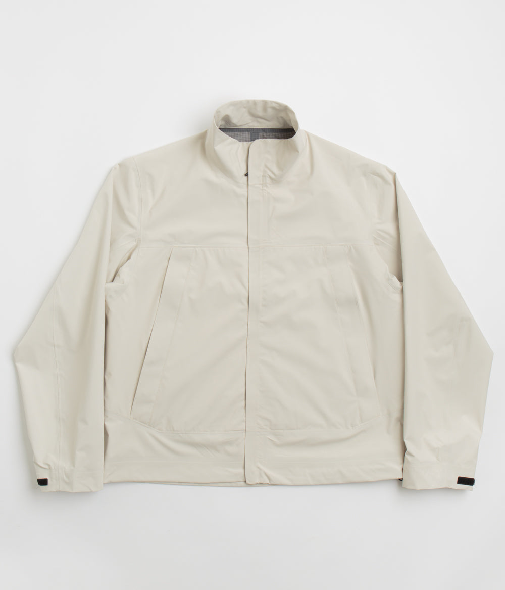 Norse Projects 3L Waterproof Stand Collar Jacket in Kit White