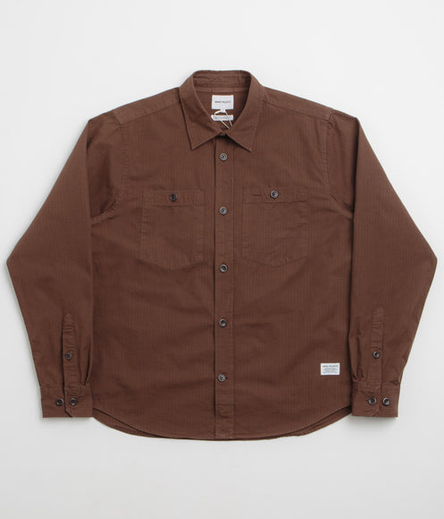 Norse Projects Algot Relaxed Shirt - Mahogany