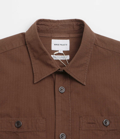 Norse Projects Algot Relaxed Shirt - Mahogany