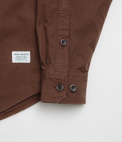 Norse Projects Algot Relaxed Shirt - Mahogany