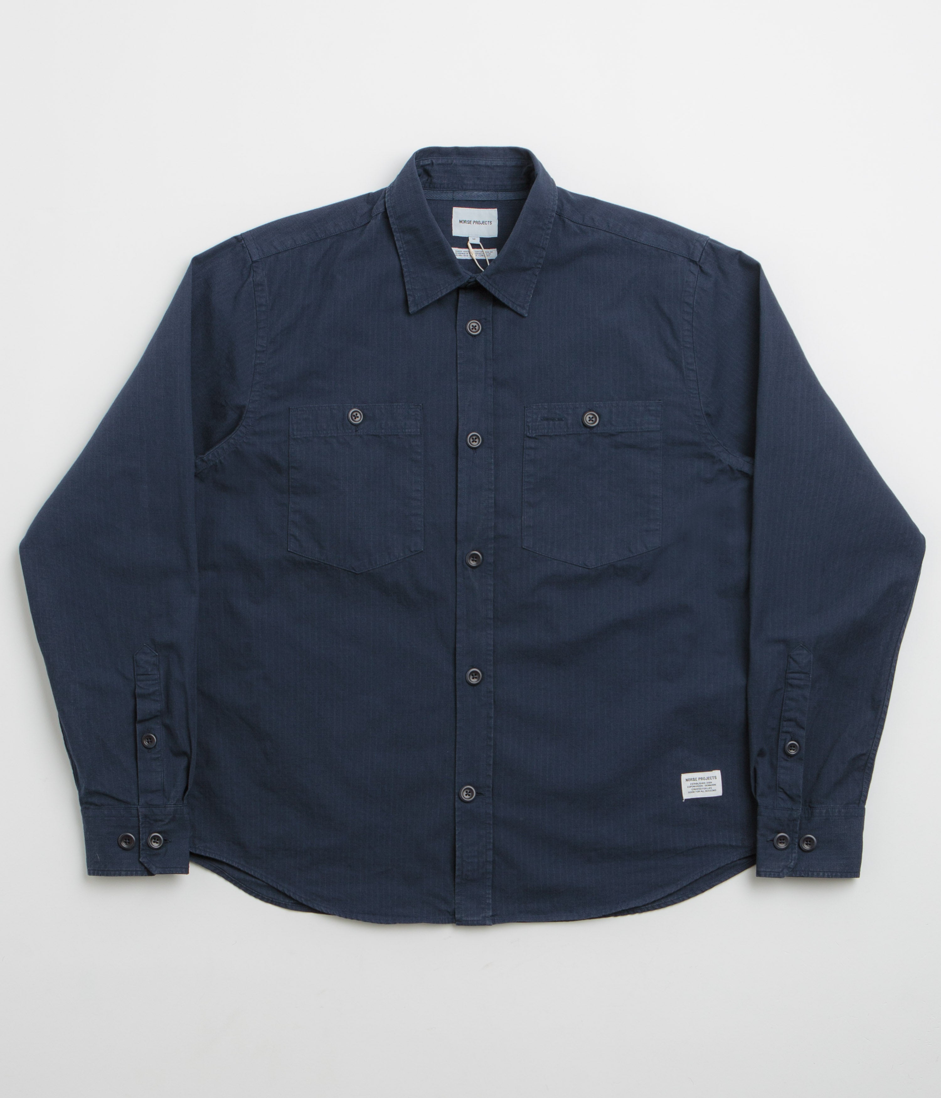 Norse Projects Algot Relaxed Shirt in Workwear Blue