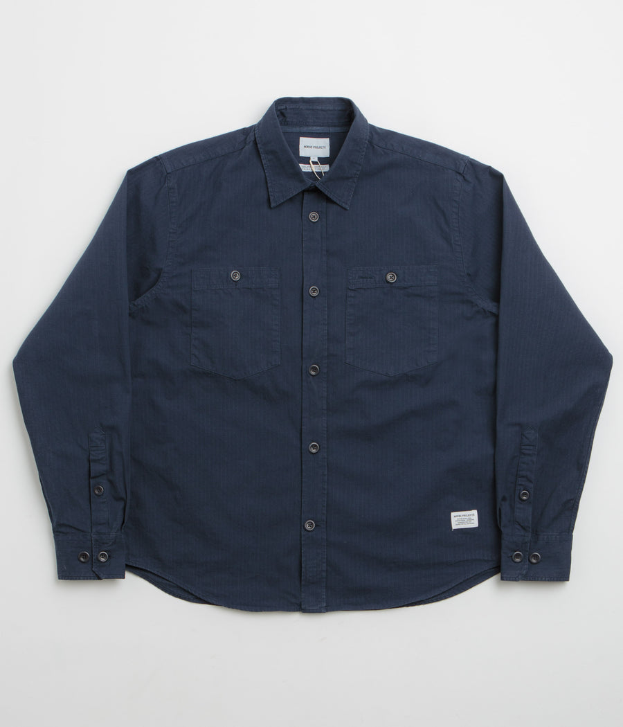 Norse Projects Algot Relaxed Shirt in Workwear Blue