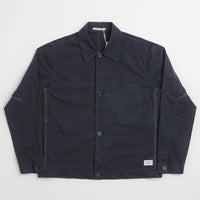 Norse Projects Arresskov Compact Cotton Overshirt in Dark Navy thumbnail