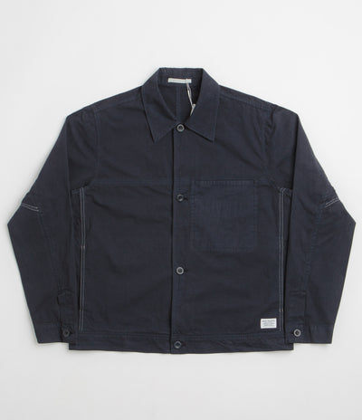 Norse Projects Arresskov Compact Cotton Overshirt in Dark Navy