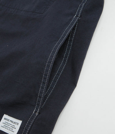 Norse Projects Arresskov Compact Cotton Overshirt in Dark Navy