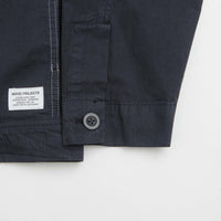 Norse Projects Arresskov Compact Cotton Overshirt in Dark Navy thumbnail