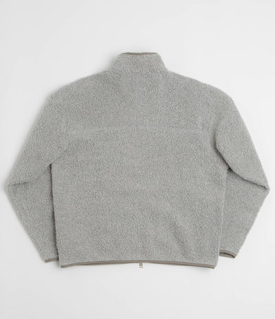 Norse Projects Bjorn Sherpa Wool Fleece Jacket in Grey Melange