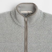 Norse Projects Bjorn Sherpa Wool Fleece Jacket in Grey Melange thumbnail