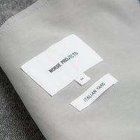 Norse Projects Bjorn Sherpa Wool Fleece Jacket in Grey Melange thumbnail