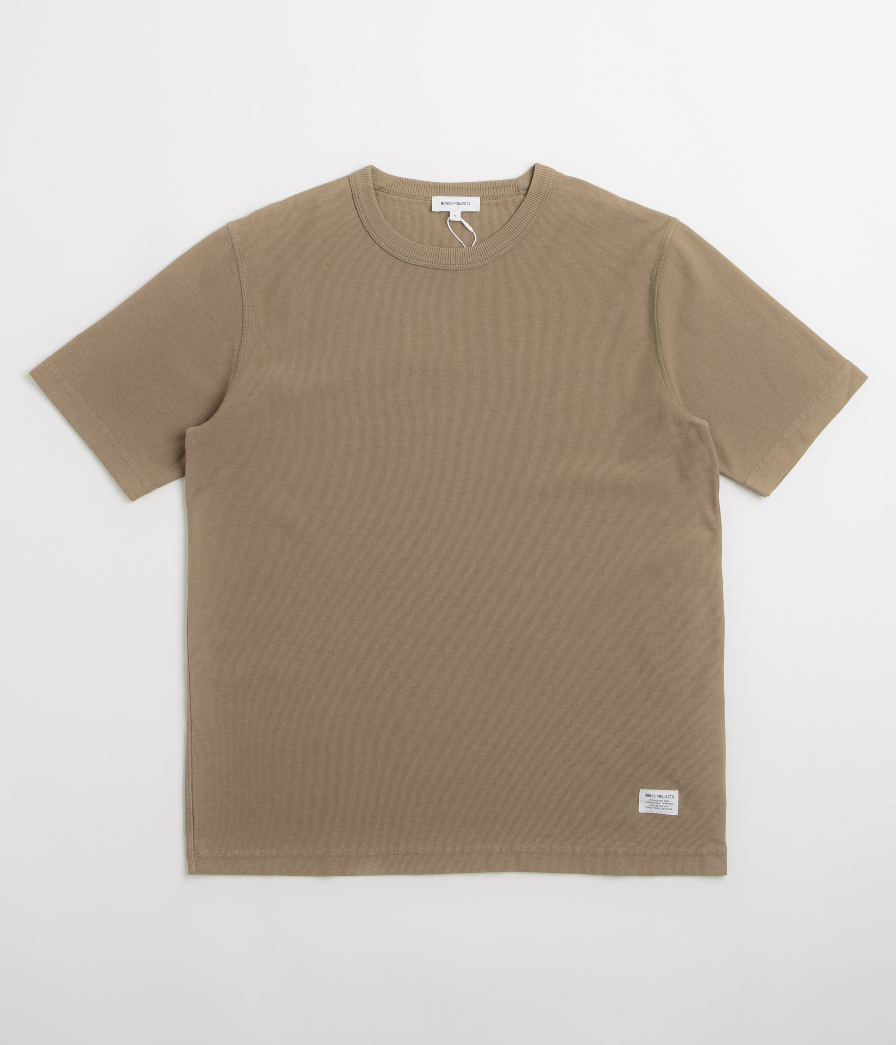 Norse Projects Elmelunde Organic Cotton T-Shirt in Walnut