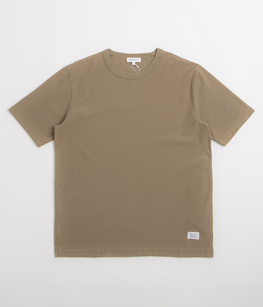 Norse Projects Elmelunde Organic Cotton T-Shirt in Walnut