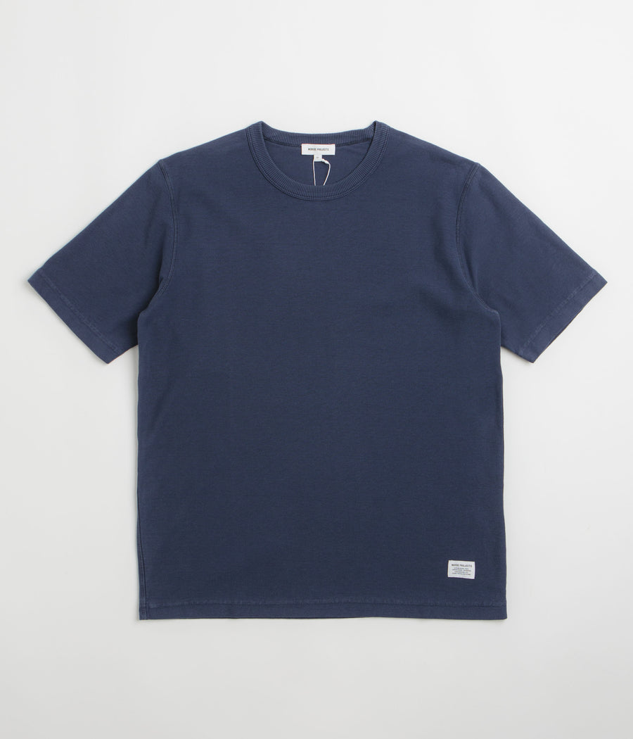 Norse Projects Elmelunde Organic Cotton T-Shirt - Workwear Blue